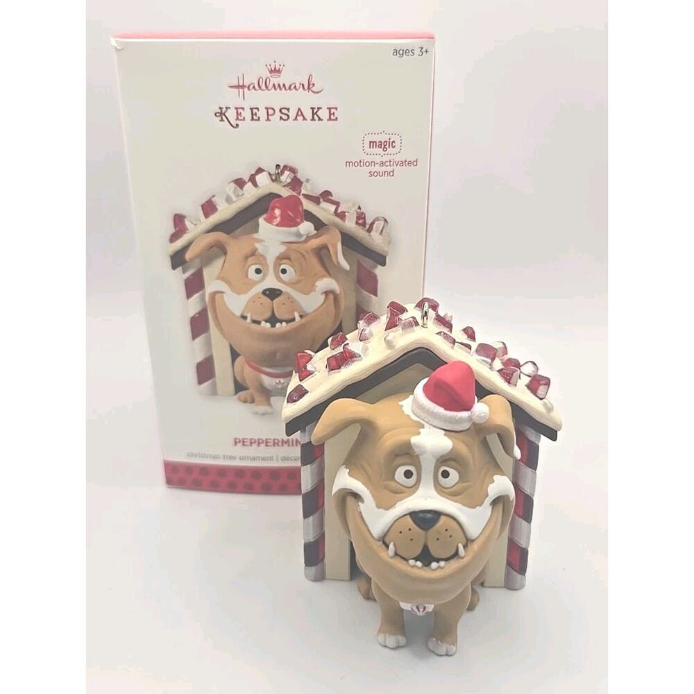 2013 Hallmark Keepsake Peppermint Bark Ornament Motion Activated Works U63